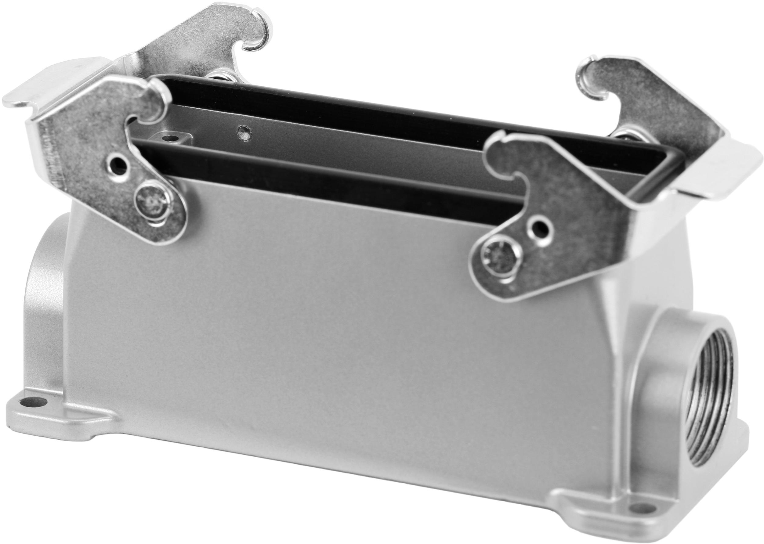 Amphenol-C146-10N024-500-1 Schrumpfbalgenadapter Hood 90° 24 Shell Size Powder Die Cast Aluminum Alloy heavy/mate®