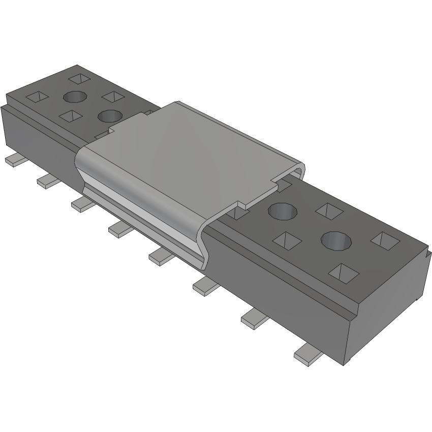 Samtec-CLT-108-02-L-D-P Connector Headers and PCB Receptacles Conn Socket Strip SKT 16 POS 2mm Solder ST Top Entry SMD TIGER CLAW™ Tube