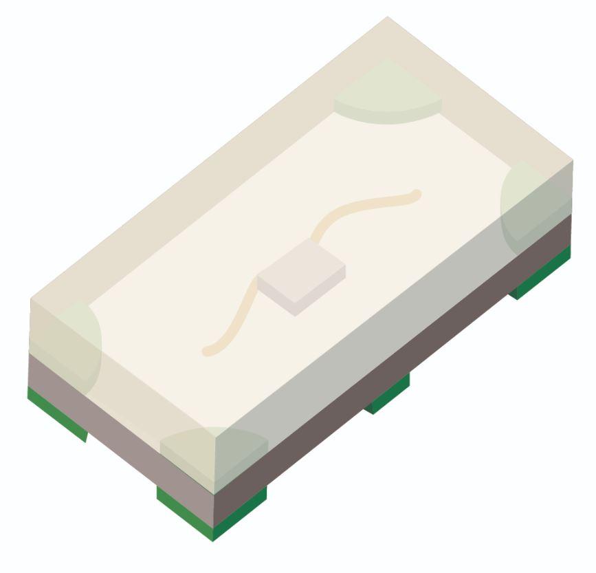 Dialight-599-1A40-147F LED LED Uni-Color Yellow 2-Pin Chip 0402(1006Metric)