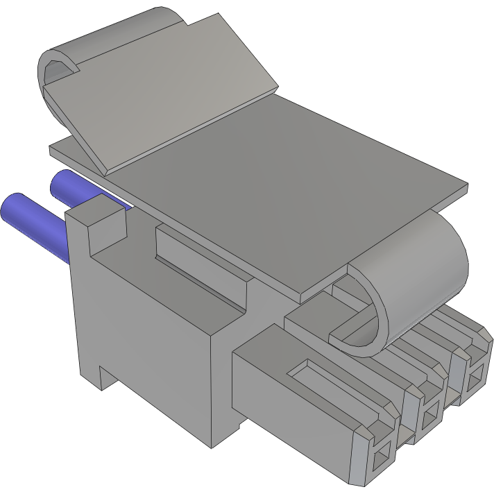 Samtec-MMSS-03-24C-L-03.00-S-K-M Cable Assembly AC Power Cable Assembly 0.076m Power 3 POS SKT Crimp 24AWG