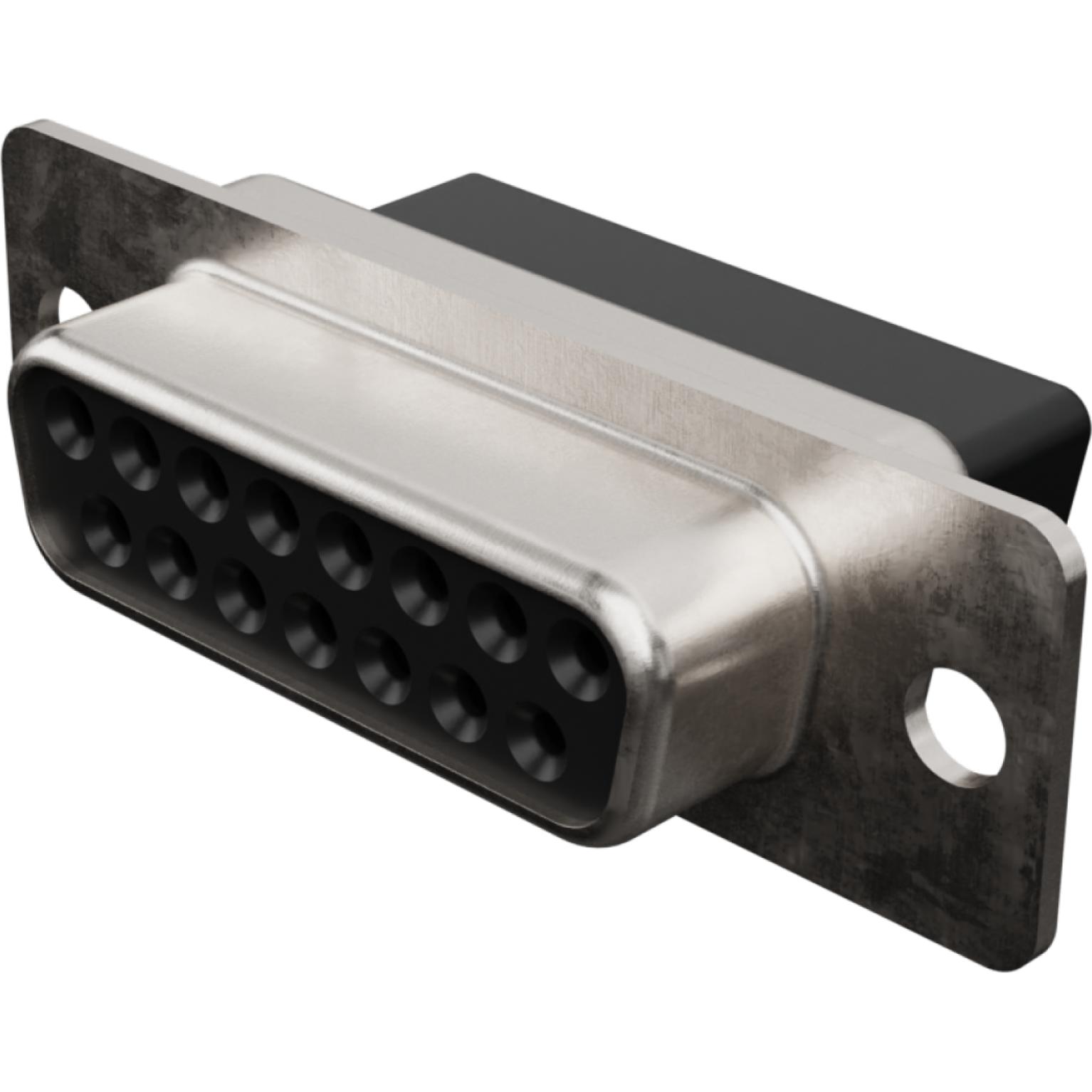 Molex-1727040002 Steckverbinder, D-Sub Conn D-Sub F 15 POS Crimp ST Panel Mount 15 Terminal 1 Port Carton