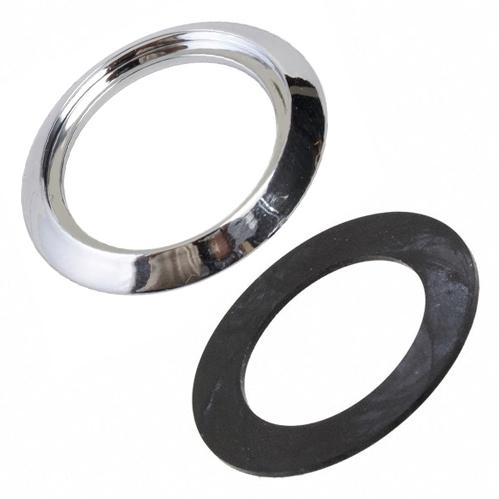 Visual Communications-BZL722-C Lighting Accessories Panel Mount Indicator Bezel and Seal CNX722 Chrome Finish