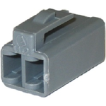 Conn Housing F 2 POS Crimp ST Cable Mount Gray