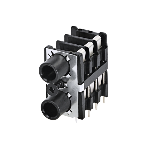 Neutrik Group-NSJ12HC Conector de audio y video Conn 1/4" Stereo Jack F 12 POS Solder RA Thru-Hole 13 Terminal 1 Port