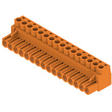 Weidmuller-1954350000 Steckverbinder, Klemmenblöcke Conn Plug-in Terminal Block F 16 POS 5mm Clamp RA Cable Mount 20A Box