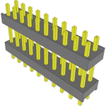 Conn Board Stacker HDR 20 POS 2.54mm Solder ST Top Entry Thru-Hole Bulk