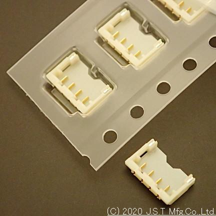 JST Manufacturing-BM04BACHSSAGAN-TFLFSN Steckverbinderleisten und Leiterplattenbuchsen Conn Shrouded Header HDR 4 POS 1.2mm Solder RA Side Entry SMD T/R