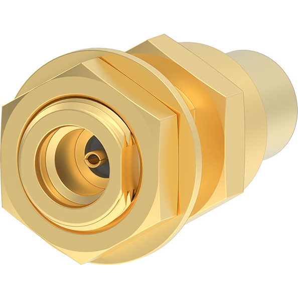 Molex-0734146420 Raccordement FR Conn MMCX Adapter 0Hz to 6GHz 50Ohm ST Panel Mount RCP/RCP Gold Adapter/MMCX Tray