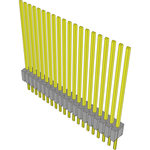 Conn Unshrouded Header HDR 20 POS 1.27mm Solder ST Top Entry Thru-Hole Tube