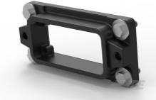 TE Connectivity-T1932160001-009 Adaptateurs pour manchons thermorétractables Backshell, Housing, Center Locking, Powder Coated, Black