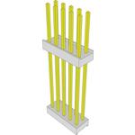 Conn Board Stacker HDR 10 POS 2.54mm Solder ST Thru-Hole Bulk