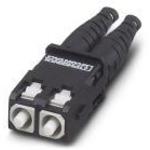 PHOENIX CONTACT-1657070 Steckverbinder, LWL Scrj Fiber Optic Connector, Ip20, Duplex, With Fast Connection Technology, For Glass Fiber Multi-Mode 50/125 M, For Individual Wire Diameter 2.9 Mm