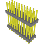 Conn Board Stacker HDR 30 POS 2.54mm Solder ST Top Entry Thru-Hole Bulk