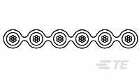 TE Connectivity-3-1437356-6 Kabel, Flach FLAT CABLE 28 AWG STRANDED PVC