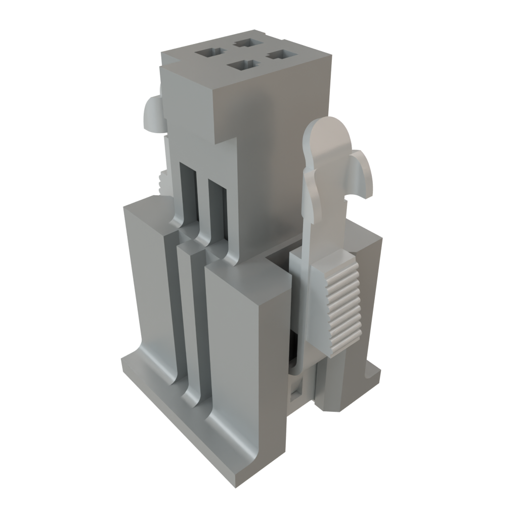 Samtec-ISDF-02-D-M Custodia filo connettore dedicato Conn Housing RCP 4 POS 1.27mm Crimp ST Cable Mount Black