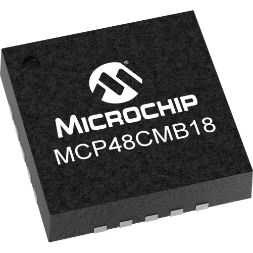 Microchip Technology-MCP48CMB18T-E/ML 数模转换器 DAC 8-CH Resistor-String 10-bit 20-Pin QFN EP T/R
