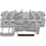 Conn Feed-Through Terminal Block 4 POS Spring Clamp DIN Rail 13.5A Box