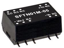 Mean Well Enterprises-SFTN01L-05 Convertisseur CC en CC et module de régulateur de commutation Module DC-DC 5VIN 1-OUT 5V 0.2A 1W 10-Pin SMD Module Tube