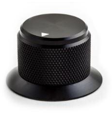 Kilo International-OESA-90-2-6 Control Knobs Control Knob, Round/Skirt Black Arrow