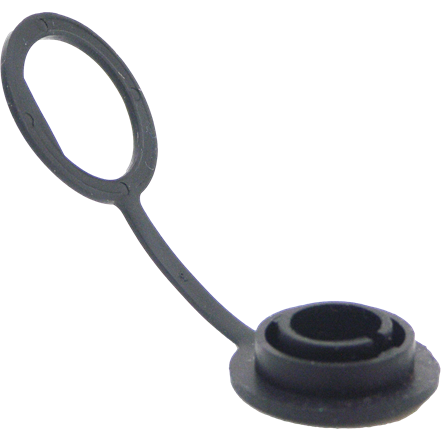 Conxall-6295 Connector Accessories Connector Accessories Dust Cap Straight Santoprene Rubber Black Bulk