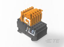 TE Connectivity-2271582-1 连接器接线板 Conn Terminal Block F 3 POS 6.15mm Spring Clamp DIN Rail 10A/Contact