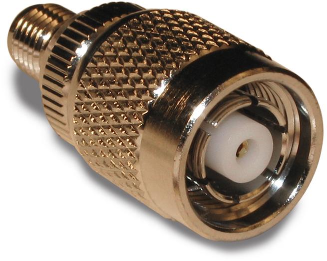 Amphenol RF-242105RP Connector RF Conn SMA-TNC Adapter 0Hz to 11GHz 50Ohm ST RCP/PL Gold
