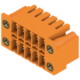 Weidmuller-1040990000 连接器插头及 PCB 插座 Conn Wire to Board HDR 10 POS 3.81mm Solder RA Side Entry Thru-Hole Box
