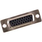 Conn D-Sub F 26 POS 1.98mm Solder Cup ST Cable Mount 26 Terminal 1 Port Tray