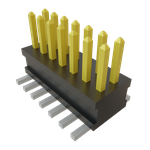 Conn Unshrouded Header HDR 14 POS 1.27mm Solder ST Top Entry SMD TIGER CLAW™ T/R