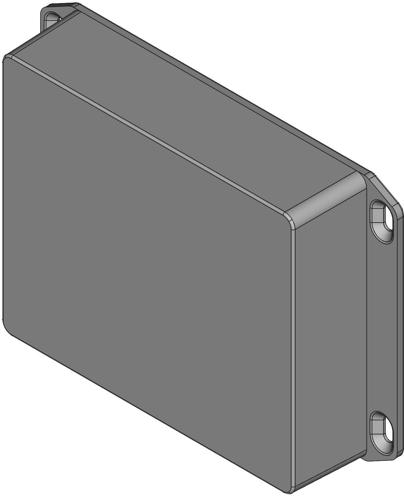 Hammond Manufacturing-1590XXFLBK  Black Die Cast Aluminum Flange Mount Watertight Enclosure