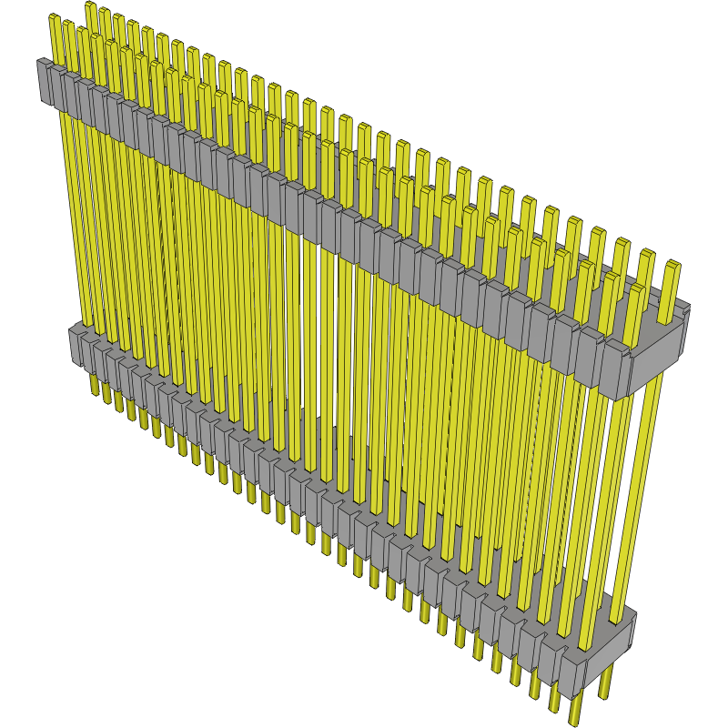 Samtec-DWM-32-61-G-D-832 Cabezales del conector y receptáculos PCB Conn Board Stacker HDR 64 POS 1.27mm Solder ST Thru-Hole Tube