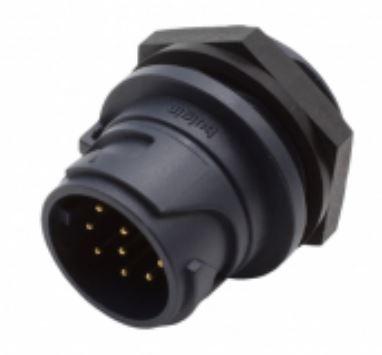Bulgin Components PLC-PXP4012/04P Steckverbinder, rund Front Panel Mounting Connector - 4 Contacts - Plug