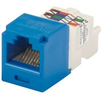 Panduit-CJ688TPBU Connettore telefono e telecomunicazione Conn RJ-45 F 8 POS Crimp ST Cable Mount 8 Terminal 1 Port Cat 6