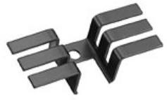 Boyd Corporation-507102B00000G Dissipateur thermique Heat Sink Passive TO-220 Hat Channel Screw Mount Aluminum 15.6°C/W Black Anodized