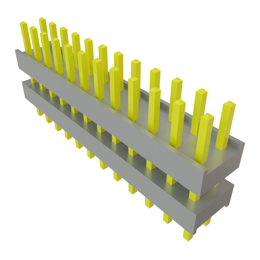 Samtec-DW-12-08-L-D-278 Piastre connettori e prese PCB Conn Board Stacker HDR 24 POS 2.54mm Solder ST Top Entry Thru-Hole Bulk