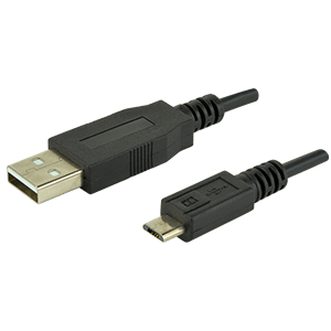 Same Sky (formerly CUI Devices)-CBLT-UA-MUB-1 Cable Assembly USB Cable Assembly 1m USB 2.0 Type A to Micro USB 2.0 Type B 4 to 5 POS M-M 28AWG