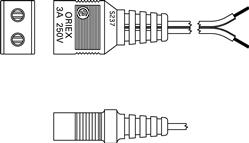 SANYO DENKI-489-086-L21 Thermal Management Accessories Plug Cord for Fans