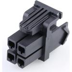 Conn Housing RCP 4 POS 4.2mm Crimp ST Cable Mount Black Mini-Fit TPA2 Bag