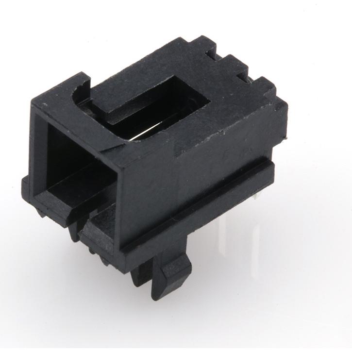 Molex-0705510071 Steckverbinderleisten und Leiterplattenbuchsen Conn Shrouded Header (4 Sides) HDR 2 POS 2.54mm Solder RA Side Entry Thru-Hole SL Tube