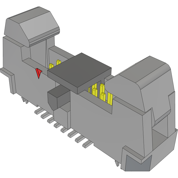 Samtec-EHF-108-01-F-D-SM-LC-P Embases de raccordement et réceptacles PCB Conn Ejector Header HDR 16 POS 1.27mm Solder ST Top Entry SMD Tube