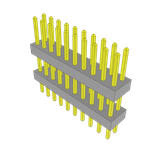 Conn Board Stacker HDR 20 POS 2mm Solder ST Top Entry Thru-Hole Bulk