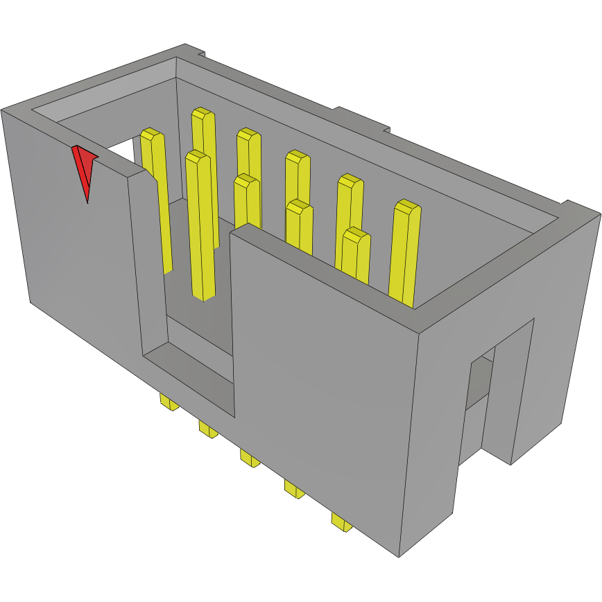 Samtec-TST-105-02-F-D Piastre connettori e prese PCB Conn Shrouded Header (4 Sides) HDR 10 POS 2.54mm Solder ST Top Entry Thru-Hole Bulk