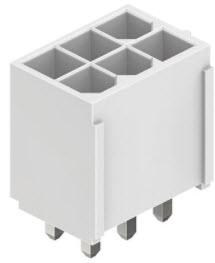 CnC Tech, LLC-4282-1-0100-06-SP Cabezales del conector y receptáculos PCB Conn Wire to Board M 6 POS 4.2mm Solder ST Top Entry Thru-Hole Tray