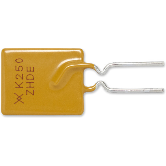 Littelfuse-RF3373-000 Fusibile resettabile PTC PTC Resettable Fuse 2.5A(hold) 5A(trip) 60V 40A 2.8W 15.6s 0.04Ohm Radial 14 X 3 X 20.6mm Bag