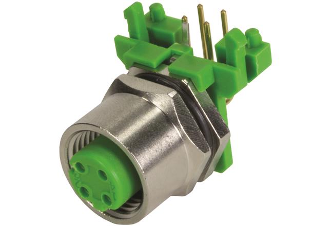 HARTING Technology Group-21033814440 Connector Circular Conn M12 Circular SKT 4 POS Solder RA Thru-Hole 4 Terminal 1 Port