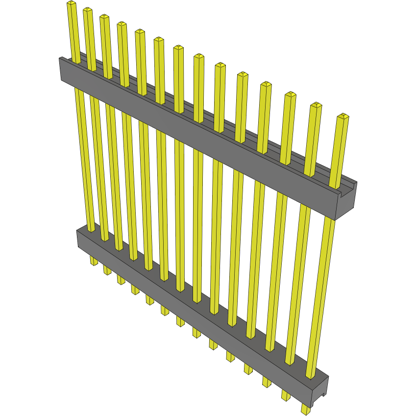Samtec-DW-14-19-L-S-980 连接器插头及 PCB 插座 Conn Board Stacker HDR 14 POS 2.54mm Solder ST Top Entry Thru-Hole Bulk