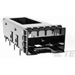 TE Connectivity-2007215-2 Accessori per connettori Connector Accessories SFP+ Cage Right Angle Nickel Silver Tray