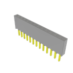 Conn Socket Strip SKT 13 POS 2.54mm Solder ST Top Entry Thru-Hole Bulk