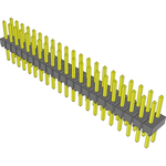 Conn Unshrouded Header HDR 42 POS 2.54mm Solder ST Top Entry Thru-Hole Bulk