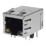 Bel Fuse-P01-0006-01 Steckverbinder, Telefon und Telekommunikation Conn RJ-45 RCP 8 POS 1.27mm Solder RA Thru-Hole 11 Terminal 1 Port